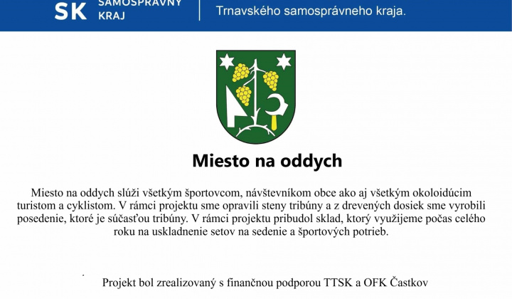 Fotka - Miesto na oddych